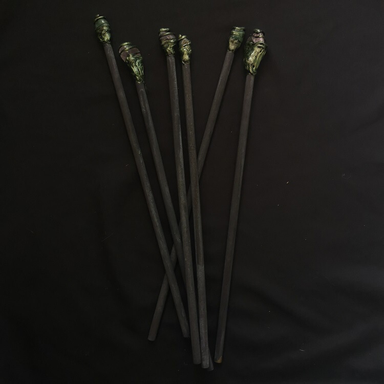 FHSJP WITCH魔法棒magic stick绿东陵水晶权杖仪式道具Magi 图 3
