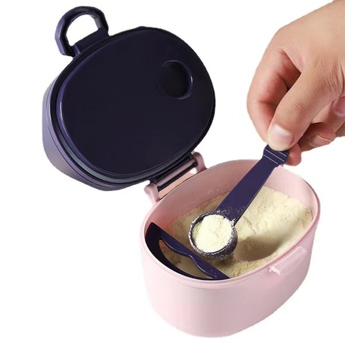 Crown Milk Powder Box Baby Portable Outing Rice Porridge Storage Tank Divided Box Sealed Moisture-proof Tank Factory Wholesale 