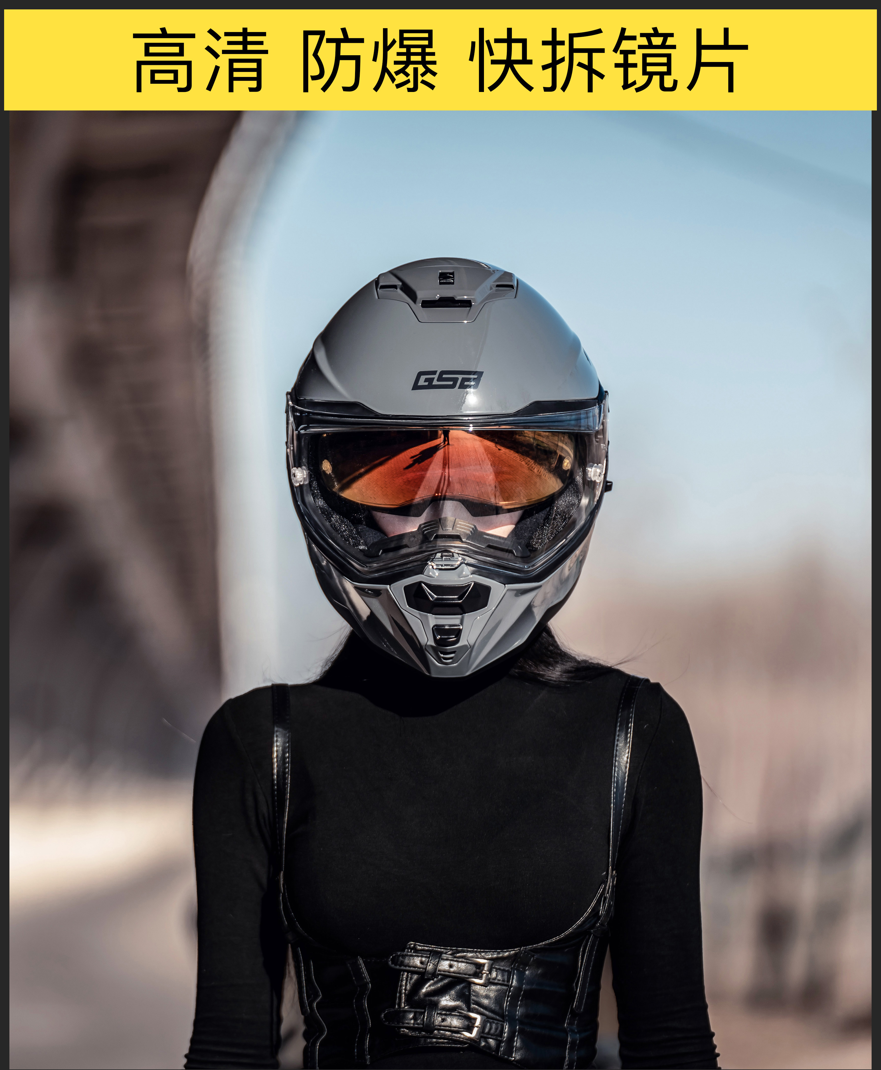 Motorcycle Helmet Double Visor Retro Cruiser Motorbike Helmet Summer Sunscreen