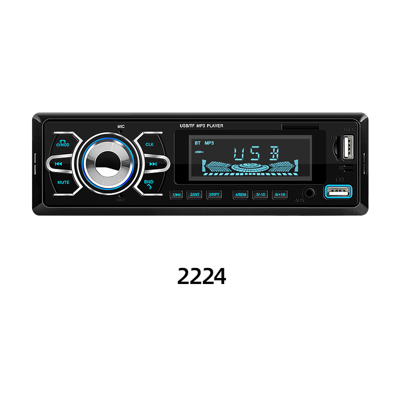 Reproductor de control de voz MP3 Bluetooth manos libres enchufable tarjeta TF doble radio de música sin pérdida U