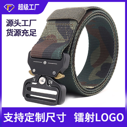 Classic Cobra Buckle Belt Outdoor Men's Sports Tactical Manufacturer Wholesale Nylon Pants Waistband Quick Release