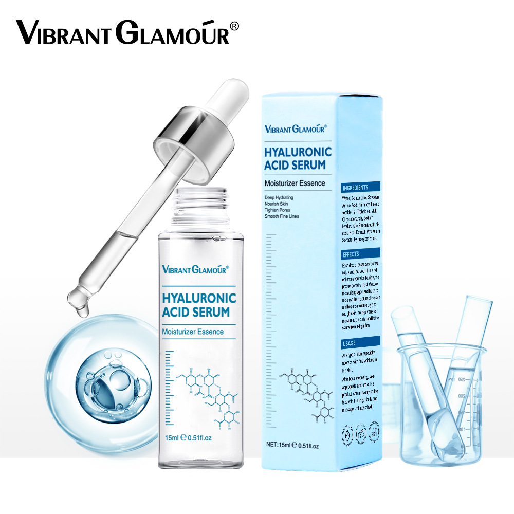 跨境VIBRANT GLAMOUR玻尿酸精华液 Moisturize balance the skin