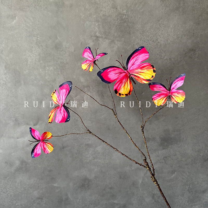 둥근 나비—로즈 핑크—YX