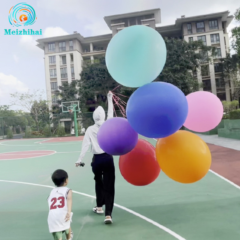 Hermosos globos de látex mate redondos y gruesos de 36 pulgadas de color vintage, ideales para la venta en mercados nocturnos, para decoración y arreglos.