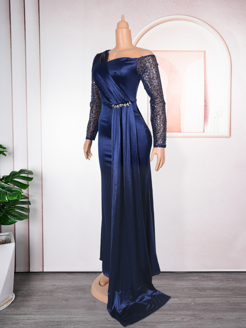 Elegant aftonklänning för kvinnor till brudtärnor och fester_voghion.com