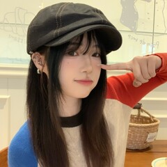 小众百搭牛仔贝雷帽子女春秋复古英伦风反戴八角帽显脸小鸭舌帽潮
