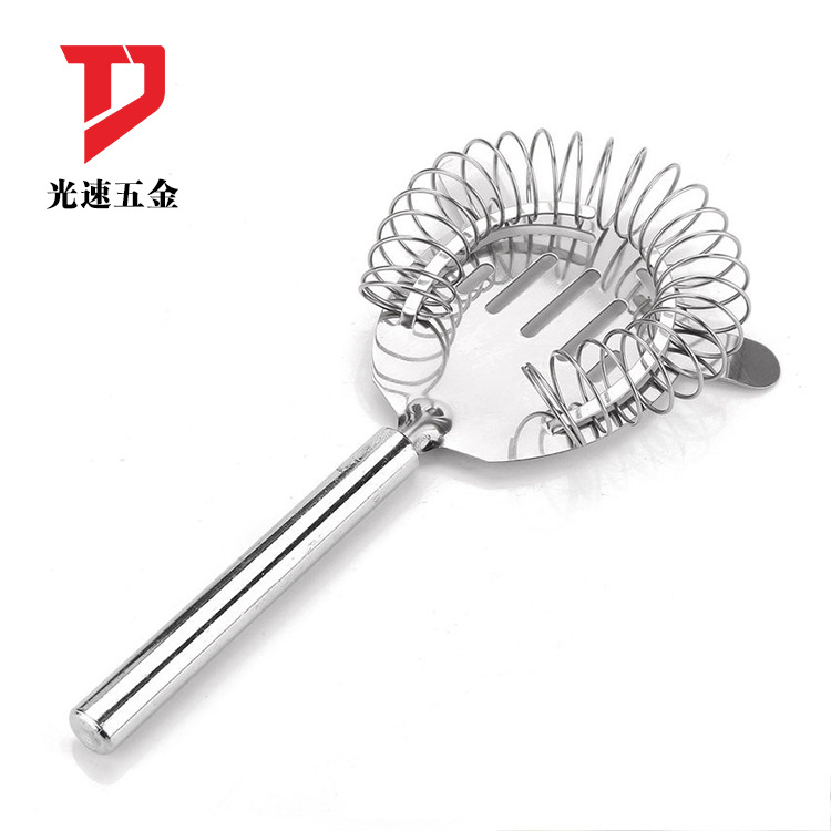 Cuchara de filtro de acero inoxidable cóctel profesional filtro cóctel Pantalla de filtro especial cóctel Herramienta de mezcla
