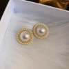 Silver needle, fashionable earrings, silver 925 sample, internet celebrity, wholesale