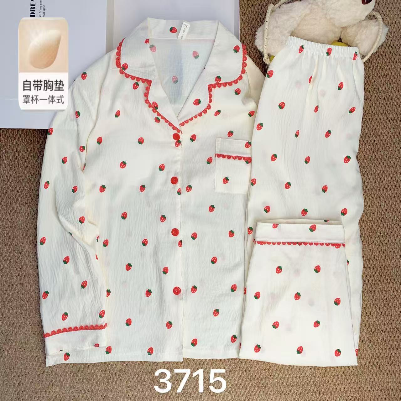 Algodón suave al por mayor transfronterizo nube nuevo pijama de mujer de verano pantalones cortos de mangas cortas estudiantes cardigans delgado cubierta de ropa para el hogar