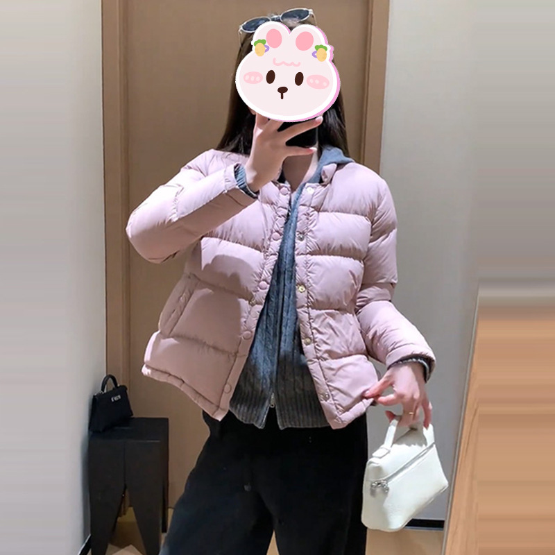 韩版立领单排扣棉服女2025冬季新款加厚保暖宽松显瘦休闲百搭上衣