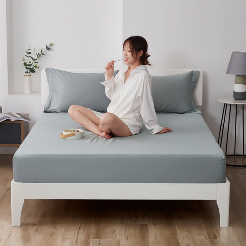 Water-washed cotton bed cover single piece anti-slip fixed bed cover sheet full package mattress Simmons dust-proof protection bed cover 1.8m 