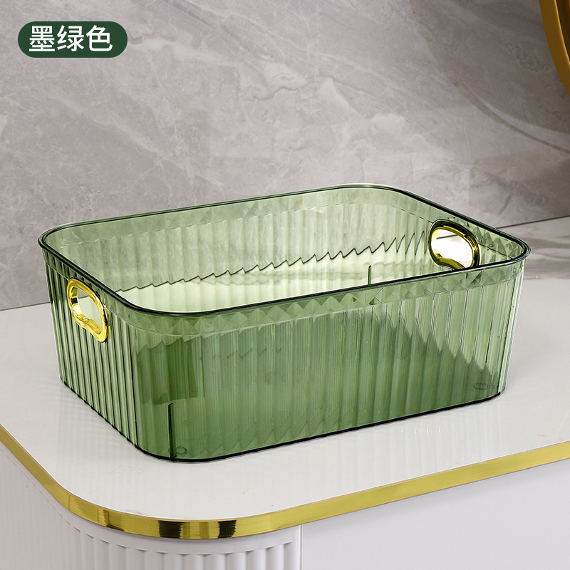Household trolley snacks, rack kitchen floor storage racks, multi -layer light luxury drawer storage boxes