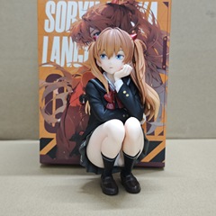 美少女エヴァンゲリオン EVA 碇シンジ制服フィギュア装飾品しゃがむシンジアニメフィギュアモデル