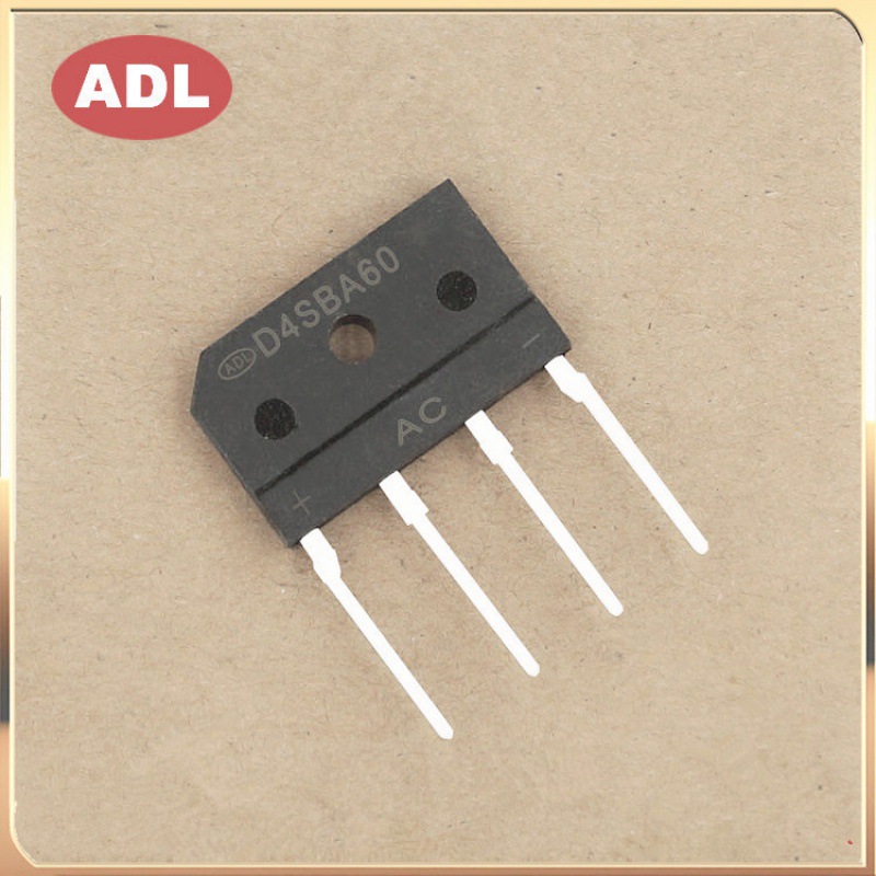奥德利 D4SBA60 整流桥堆 4A600V DIP-4 扁脚 排桥 厂家直营 现货