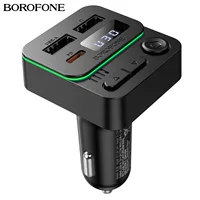 Borofone BC60 новый 35W(1A1C) Автомобильный Bluetooth FM-передатчик Автомобильный телефон разъем