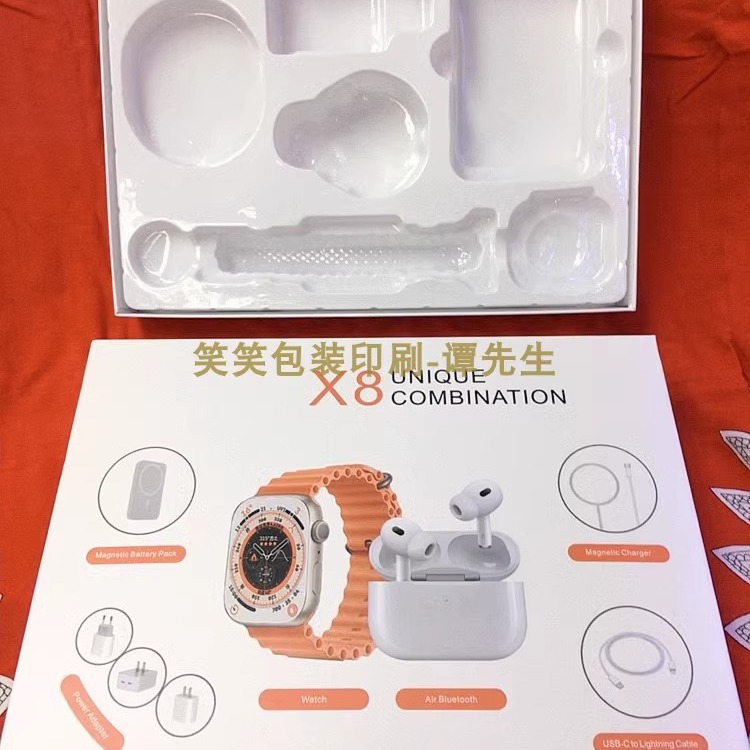 Reloj inteligente/auriculares Bluetooth/carga inalámbrica/cable de carga/cabezal de carga y otras combinaciones de caja de embalaje en stock