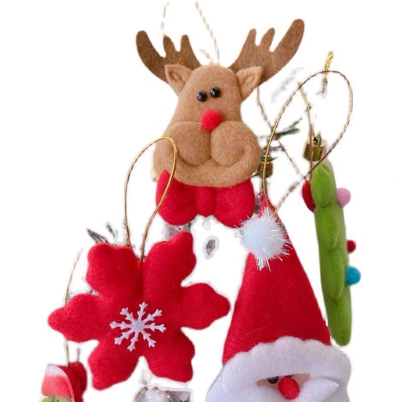 漫画布芸ストラップ老人鹿クリスマスツリークリスマス装飾品ホテルデパートの祝日衣装|undefined
