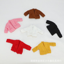 ob11娃衣针织开衫body9毛衣12分bjd上衣GSC粘土人娃娃衣服P9外套