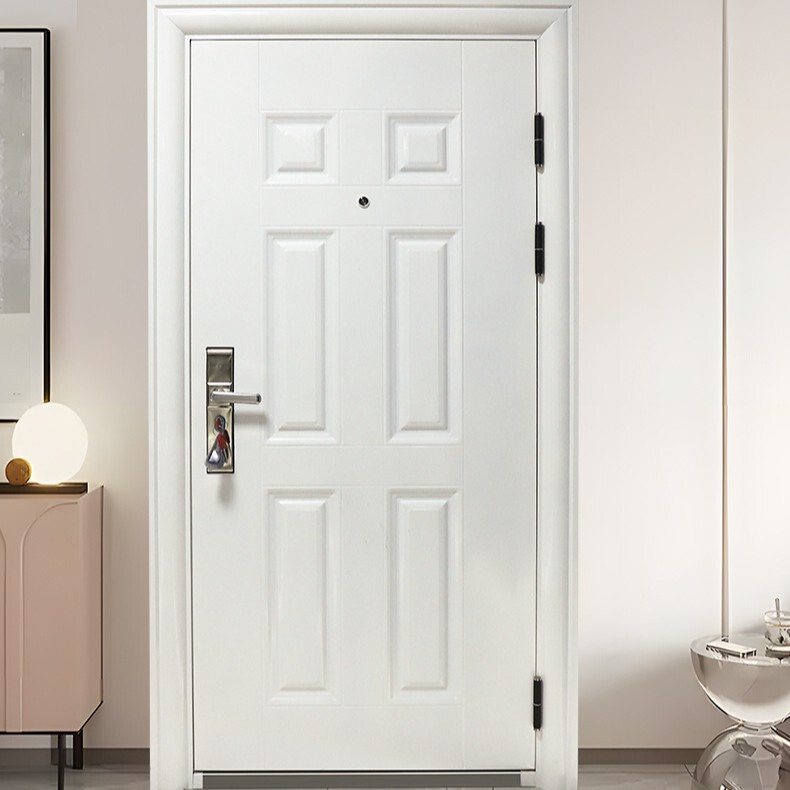 Cross-Border White Simple European-Style Home Anti-Theft Security Door, Moisture-Proof, Soundproof, Thickened, Universal Interior Flat-Opening Entrance Door