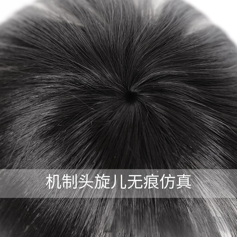 女性用3Dフレンチエア前髪ウィッグ、白髪をカバーする自然で跡のないシミュレーションウィッグ、偽前髪|undefined