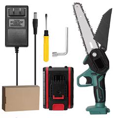 家庭用 6inch ミニ鋸電動剪定鋸充電式電動鋸小型リチウム電池ハンドソー庭木伐採電気チェーンソー