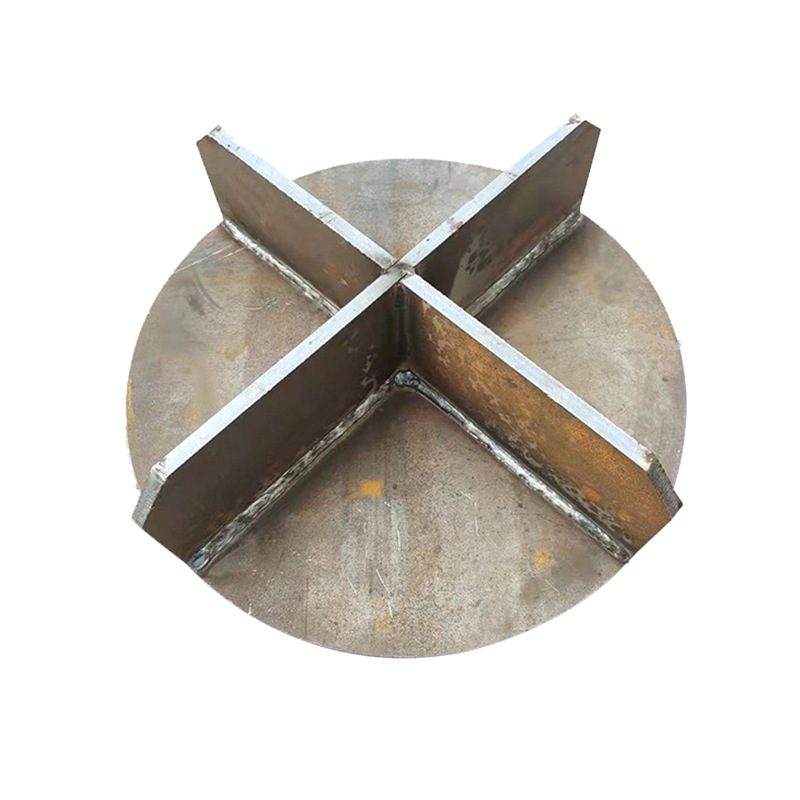 400 puntas de pila de acero cruzadas cimentación de pila de construcción incrustadas puntas de pila cónicas soldadas de alta frecuencia puntas de pila circular cruzadas