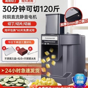 Commercial Electric Dicing Machine, Fruit and Vegetable Slicer, Multifunctional Shredder, Vegetable Cutter, Slicing and Shredding Tool