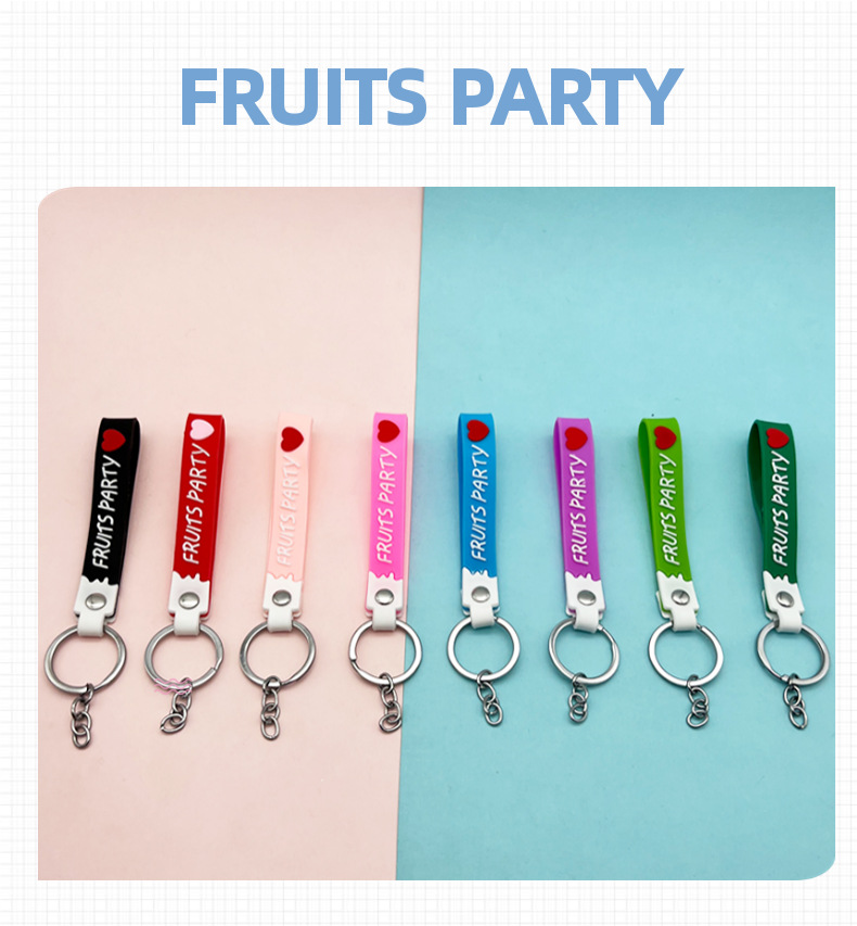 6500g Weight Fashion Letter Soft Glue Women's Bag Pendant Keychain 1 Piece