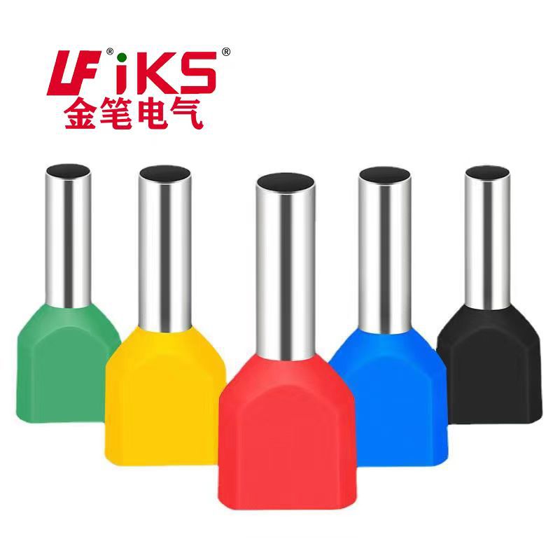 接线端子.TE2508管型.预绝缘端子.TE2508双线欧.式针.冷压端子