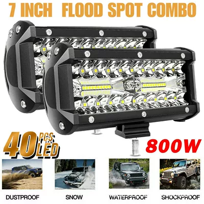 Motorcycle headlights, headlights — Fog Lights, Motorcycle Lights - 40-lights-in-the-middle-120w-paired-installation