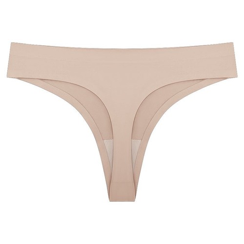 European and American sports and fitness women's briefs, ice silk seamless one-piece invisible fit low-waist seamless underwear for women