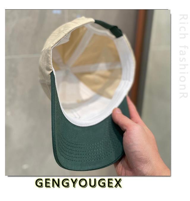 Cappello colorato con la lettera C e la lingua d'anatra per uomo e donna, primavera e autunno, moda Instagram versatile, coppia, mostra il viso, piccolo_voghion.com