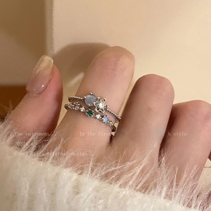 Alloy Material Heart Shape, Butterfly Pattern Elegant Classic Style Heart Shape Butterfly Alloy Plating Zircon Women's Open Rings