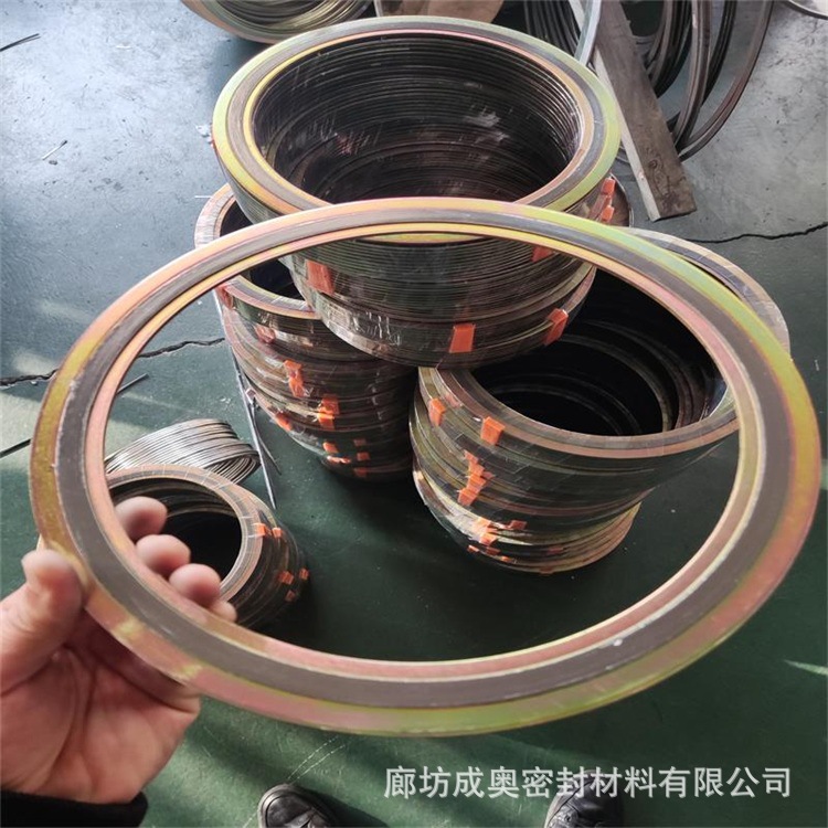 管法兰密封垫片316L金属缠绕垫片紫铜垫金属包覆垫片金属钢包垫