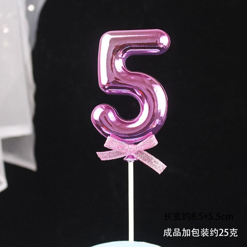 Decoración digital para pasteles 0-9, 3D oro/rosa, inserto para cumpleaños – Mayorista de Yiwu image 56