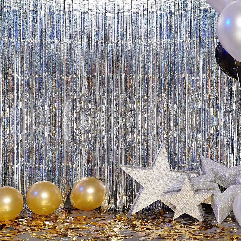 Latte art ribbons ceiling style children's dress up photo props rain curtain first birthday decoration party wedding supplies