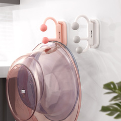 Stylish Scandinavian Face Basin Rack, Rotatable and Stackable Wall-Mounted Bathroom Vanity Sink Storage Rack