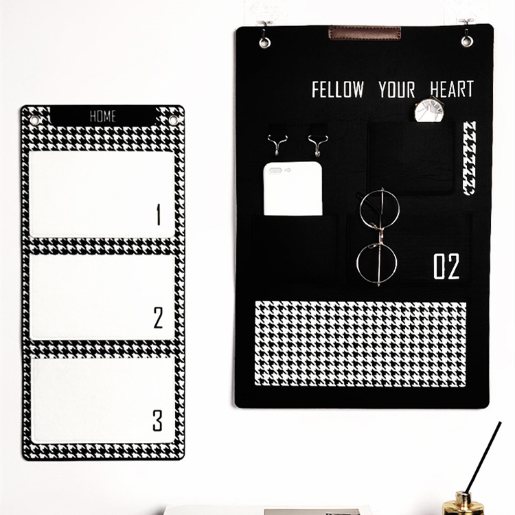 北欧储物 卧室学生寝室宿舍办公室床头钥匙手机杂物衣柜 墙壁挂袋