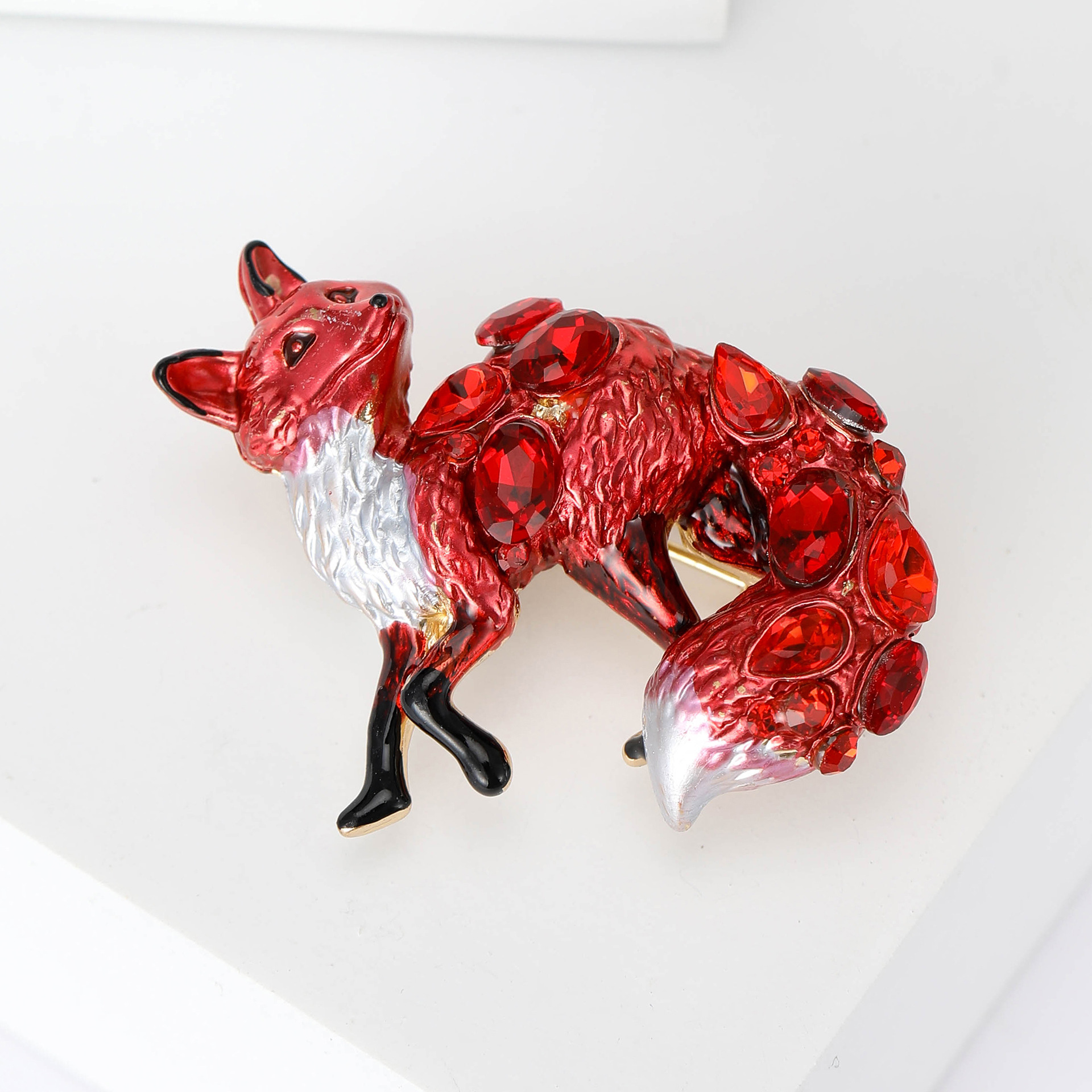 15g Weight Brooches Classification Holiday, Banquet Occasion Alloy Material Fox Pattern Women's Gender Casual, Elegant, Lady Style Casual Elegant Lady Pin Fox Alloy Women's Brooches 11