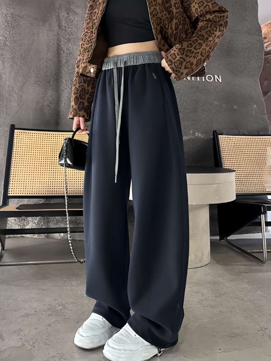 Спортивные штаны Chengying Clothing темно-синие стандартные S