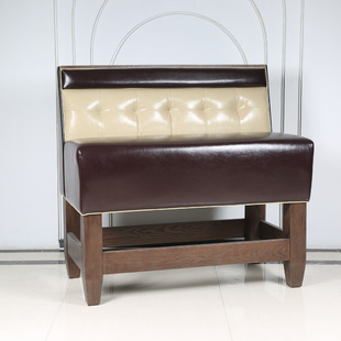 Wholesale Restaurant Booth Sofa Solid Wood Soft Package Catering Furniture American Retro Bar Tavern High Bar Booth