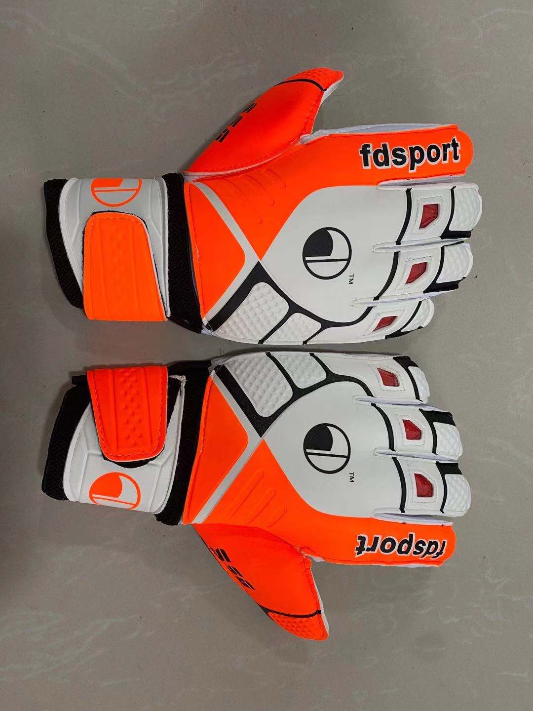 Guantes de portero de fútbol antideslizantes para niños, de látex resistente al desgaste, transpirables y con protección de dedos