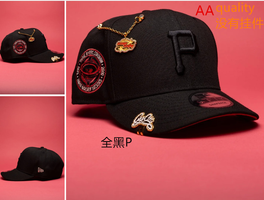 Comercio exterior transfronterizo al por mayor 2026 AA gorra de boca de pato bordado tridimensional ajustable gorra de hip-hop Yankees Dodgers