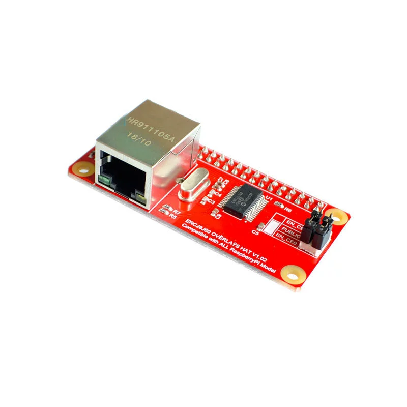 Сетевой модуль ENC28J60, интерфейс SPI, Ethernet модуль для микроконтроллерной разработки