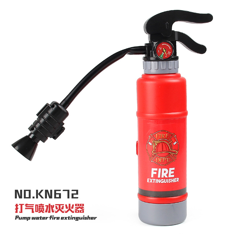 Mochila pistola de agua verano dibujos animados para niños pull-out extintor de incendios pistola de agua plástico arena puesto de agua juguete