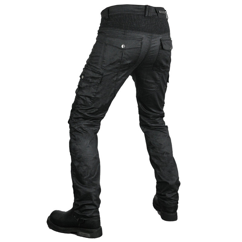 VOLERO motocicleta retro pantalones vaqueros recubiertos de equitación multi-bolsa pantalones de herramientas motocicleta anti-caída pantalones de silicona equipo de protección