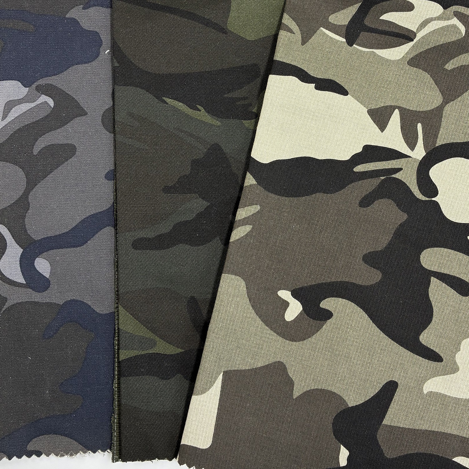 现货全棉加厚高密斜纹工装迷彩面料 裤子外套帽子纯棉布料