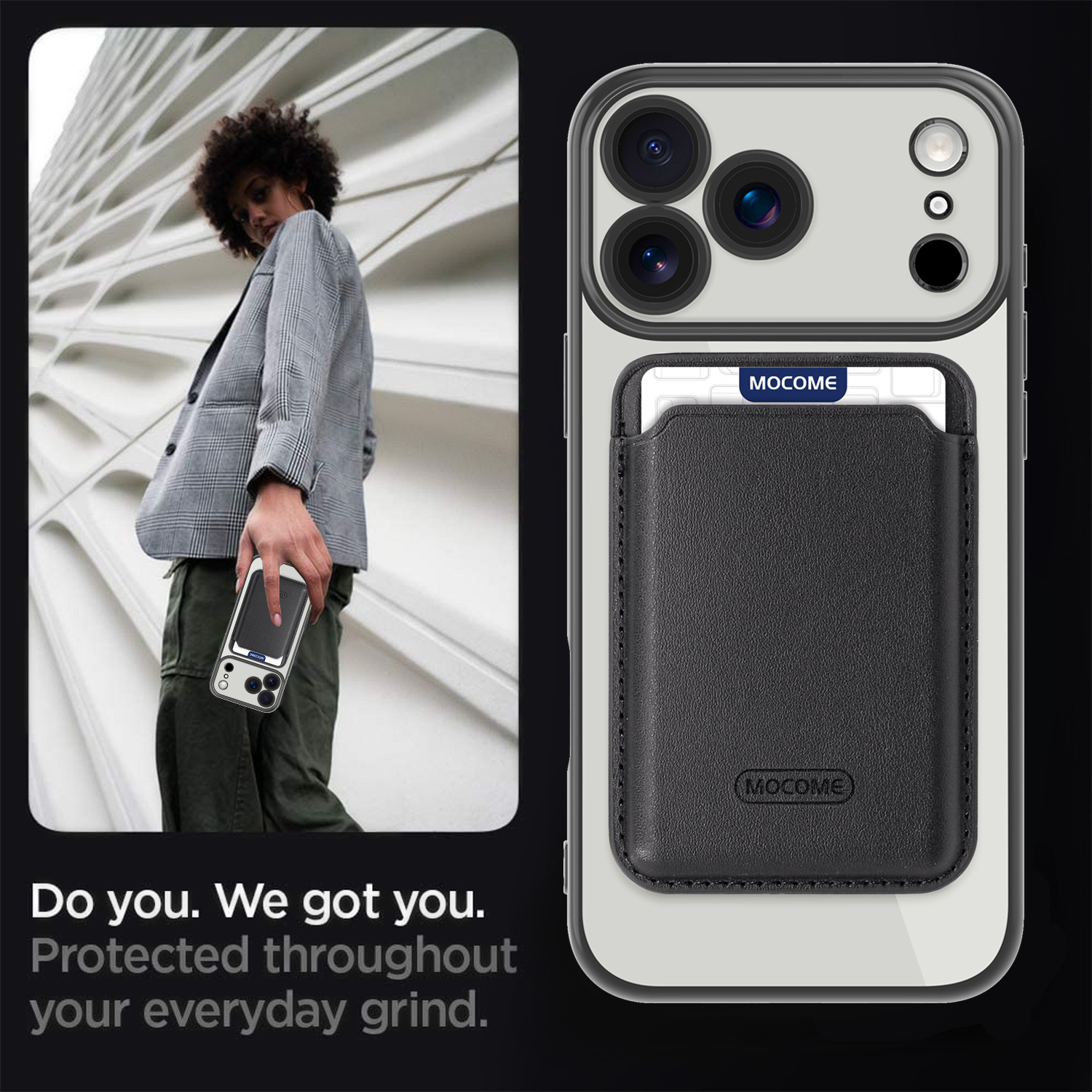 Neue magnetische Hülle im CD-Design mit Kartenhalter für iPhone 17 Pro Max, stoßfeste Hülle für alle iPhone-Serien_voghion.com