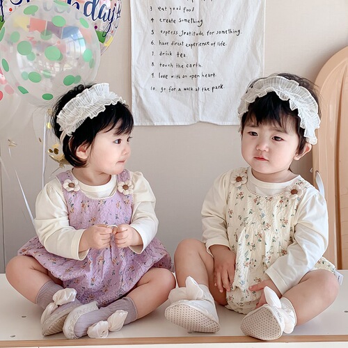 Baby and Toddler Korean Version Children's Lace Headband for Infants, First Month and 100th Day Baby Headwear Accessory