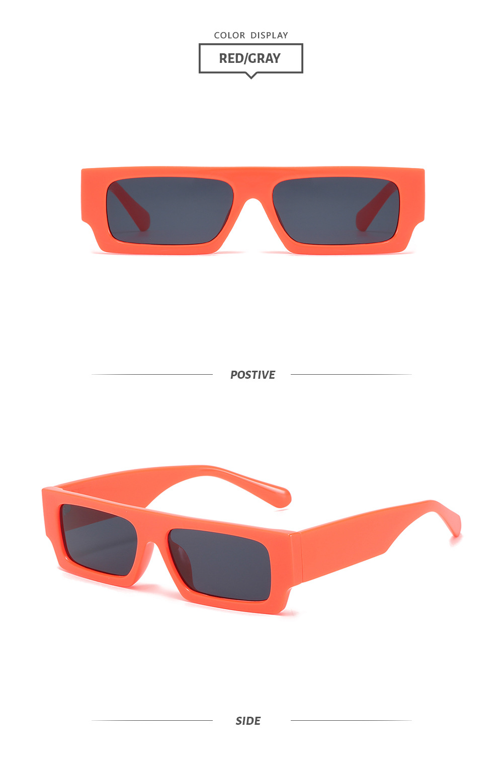 55g Weight Full Frame Glasses Structure Sunglasses Classification Ac, UV400 Protection Lens Material Square Glasses Style Street Occasion Solid Color Pattern Women'S Gender Cool Style Style Grey, Pink, Black Color Cool Style Solid Color Ac UV400 Protection Square Full Frame Women's Sunglasses 9